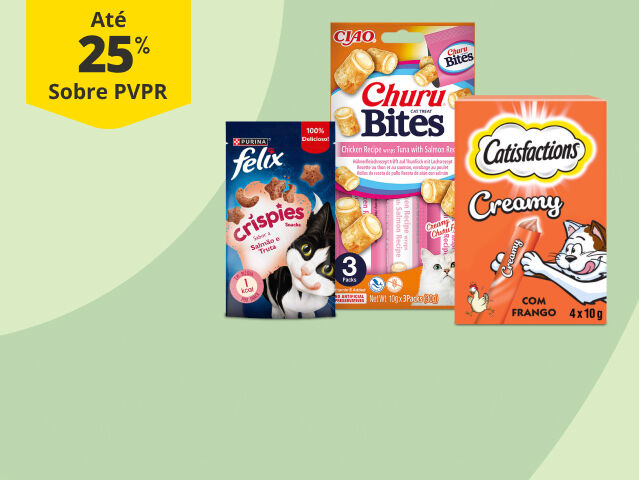 At&eacute; 25% PVPR em snacks 